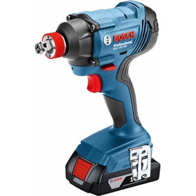 Bosch Kombinovaná sada - akumulátorový rázový utahovák GDX 180-LI + akumulátorová úhlová bruska GWS 180-LI + 2× akumu – Hledejceny.cz