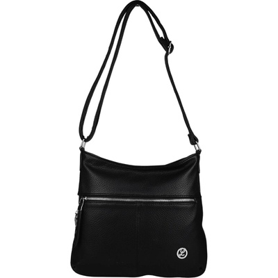 VIOLA dámska crossbody koženková kabelka Čierna
