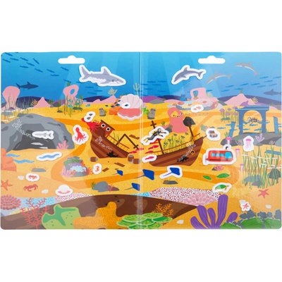 Bigjigs Toys Znovu použitelné samolepky dobrodružství v moři