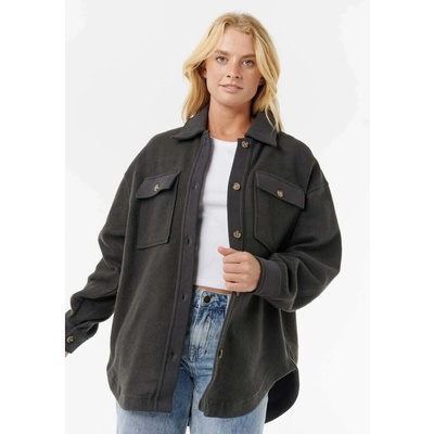 Rip curl High Tide Fleece Shacket Washed Black