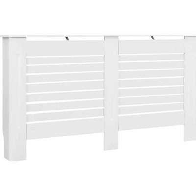 Kryt na radiátor MDF deska 152 x 81,5 cm bílý