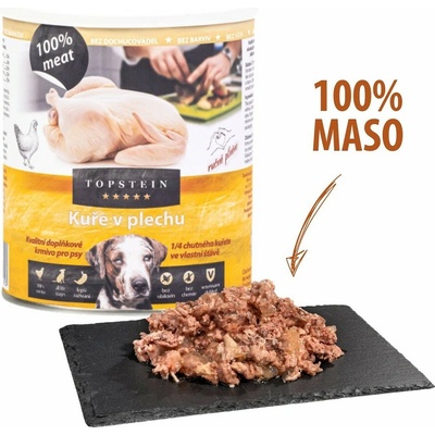 Topstein kura v plechu 200 g