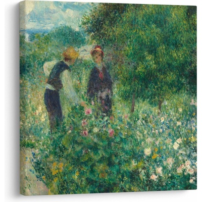 Obraz - Auguste Renoir, Picking Flowers, reprodukce, jednodílný 30x30 cm