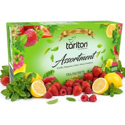 Tarlton Assortment 5 Flavour Green Tea 100 x 2 g