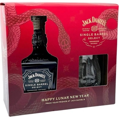 Jack Daniel’s Single Barrel Lunar New Year 2025 47% 0,75 l (dárkové balení 1 sklenice)