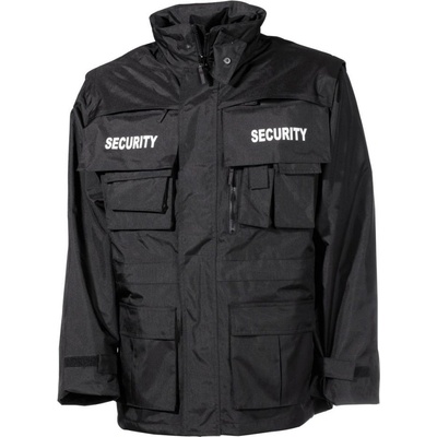 Nepremokavá bunda MFH Security - čierna, S