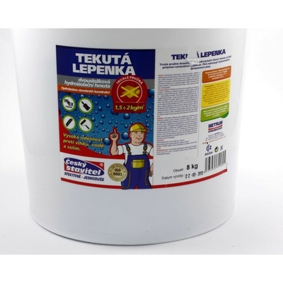 Helwez Tekutá lepenka dvousložková šedá Varianta: Tekutá lepenka dvousložková - šedá 8 kg