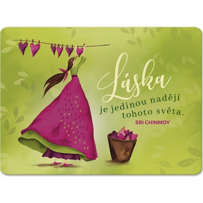 Madal Bal Magnet na lednici "Láska je jedinou nadějí tohoto světa" – Hledejceny.cz