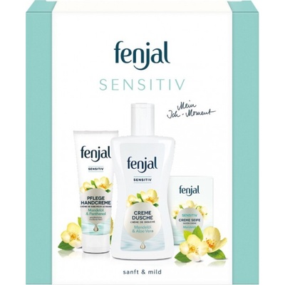 Fenjal Sensitive sprchový gel 200 ml + krém na ruce 75 ml + krémové toaletní mýdlo 100 g dárková sada – Hledejceny.cz