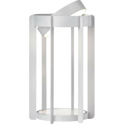 Zahradní lampa Firefly LED 30 cm světle šedá