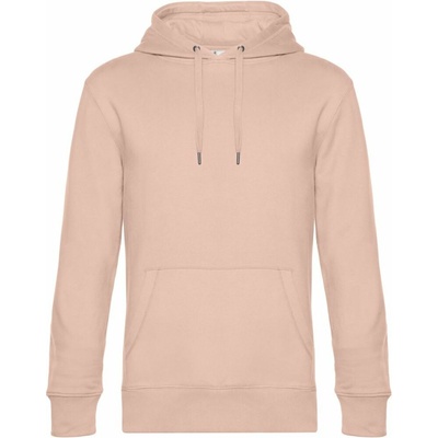 B&C KING Hooded_° soft rose mikina s kapucí