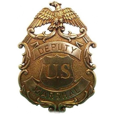 Odznak zástupcu US Marshal 8,2 cm - zlatá