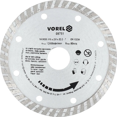 Vorel Kotúč diamantový 115 x 22,2 x 2,0 mm TO-08751