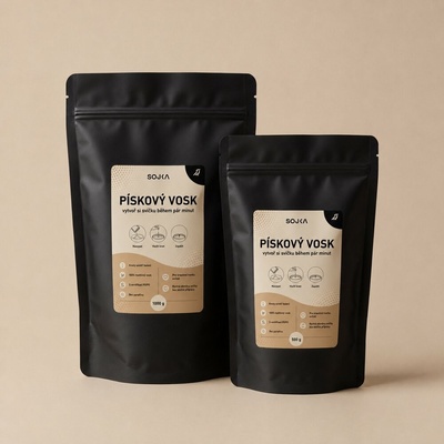 SOJKA Pískový vosk 100% rostlinný s knoty 500 g