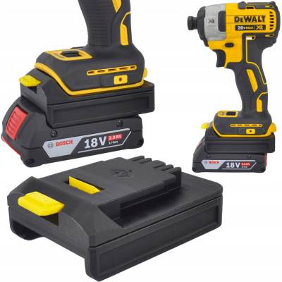 P4U ADAPTÉR PŘECHODKA Z BATERIE BOSCH 18V NA NÁŘADÍ DEWALT XR 18V