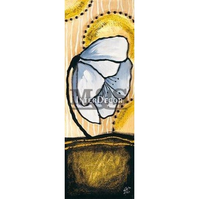 Abstraktní květ 1 deska 25x70