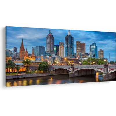 Obraz mesta Melbourne, jednodielne 200x100 cm