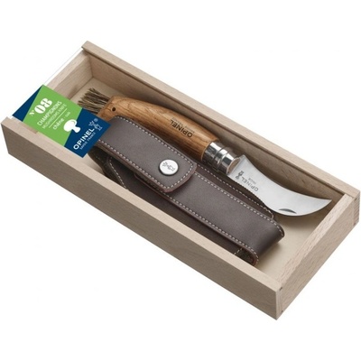 Opinel N8 inox houbařský set dřevěný box