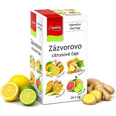 Apotheke Zázvorovo citrusové čaje 4v1 20 x 2 g