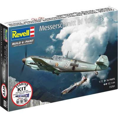 Revell Starter Kit letadlo 73781 Messerschmitt Bf109E-3 (1:72)