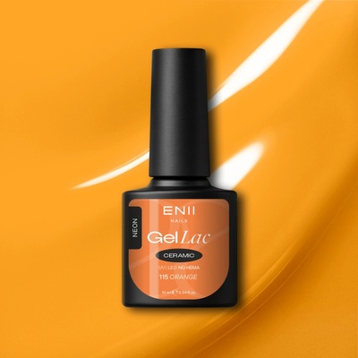 Enii Nails Gel lak Ceramic 115 Orange 10 ml