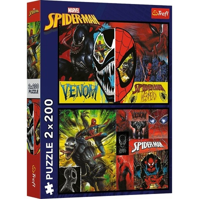 Trefl Spider-Man den a noc 2 v 1 200 dílků