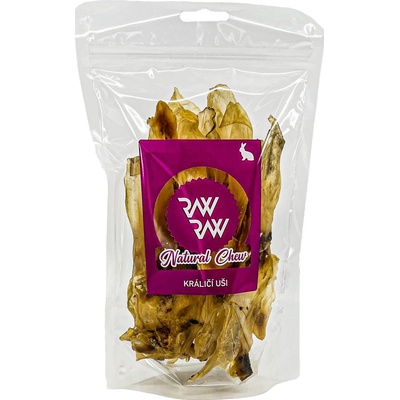 Raw Raw pochoutka Natural Chew Králičí uši 80 g