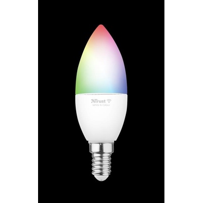 Trust Smart WiFi LED RGB & white ambience Candle E14 – farebná