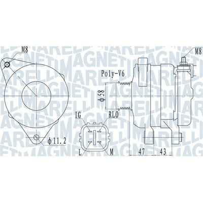 generátor MAGNETI MARELLI 063732097010