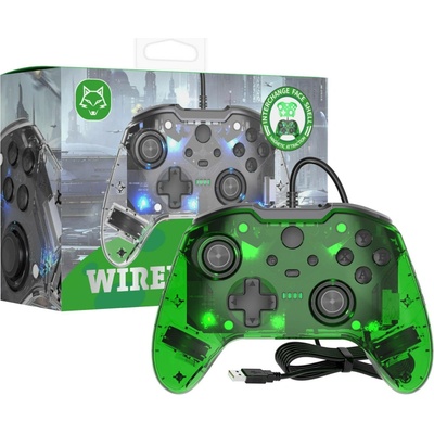 PSko drátový ovladač pro Xbox One Crystal Green 6815