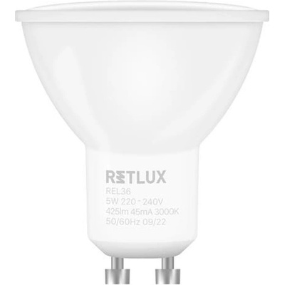 Retlux žiarovka LED GU10 5W biela teplá REL 36 2ks