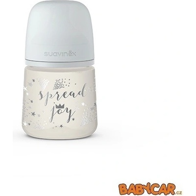 Suavinéx láhev se širokým hrdlem Joy stříbrná 150ml