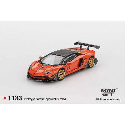 MINI GT Lamborghini Aventador LB-WORKS Limited Edition Orange MDX 2025 1:64