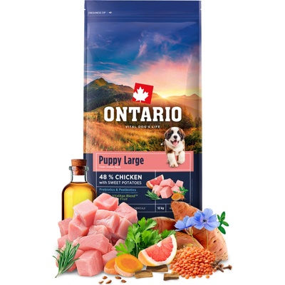Ontario Puppy Large Chicken & Sweet Potatoes 12 kg