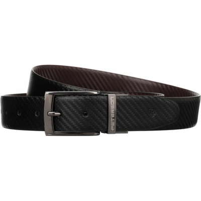 Peterson Pánský pásek PTN RB35 PUF BLACK-BROWN