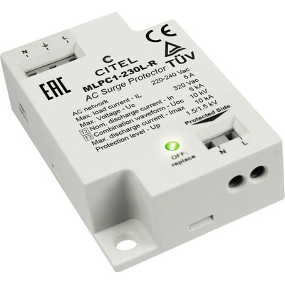 Citel 831211 MLPC1-230L-R prepäťová ochrana pre vstavanie Přepětová ochrana pre: odbočnice 10 kA 1 ks
