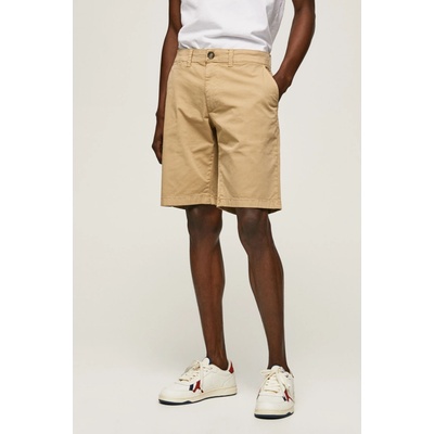 Pepe Jeans Pánské kraťasy MC QUEEN SHORT béžová