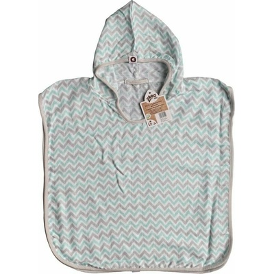 XKKO BMB Scandinavian Chevron Bambusové pončo baby pink 2