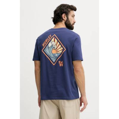 Hurley Tee SS Printing Press Disques gym blue 2026