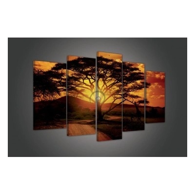 Obraz na plátne viacdielny - OB3388 - Západ slnka 100cm x 60cm - S17