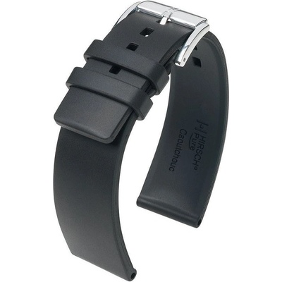 Hirsch Kaučukový řemínek pure L 40538850-2 černý – Hledejceny.cz