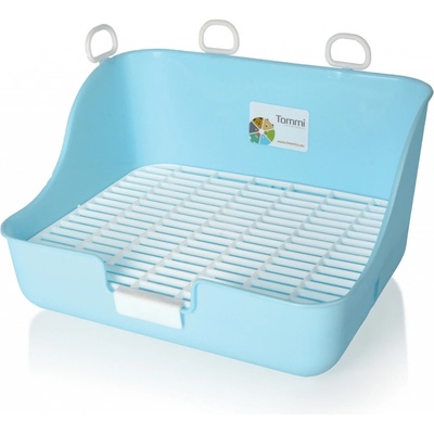 Tommi WC pro hlodavce s roštem obdélníkové Modré 28 x 21 x 16 cm – Hledejceny.cz