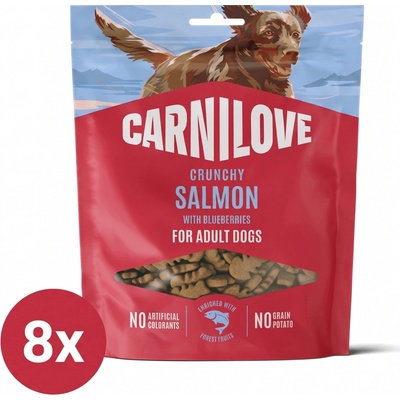 Carnilove Dog Crunchy Snack Salmon with Blueberries 8 x 200 g