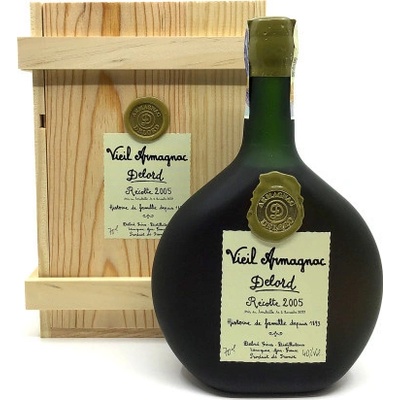 Armagnac-Delord Millésimés 2005 40% 0,7 l (dřevěná kazeta)