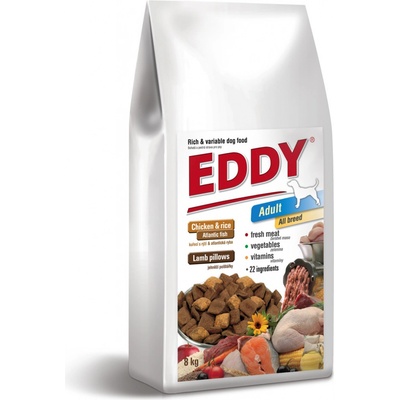 Eddy Dog Adult All Breed kuřecí polštářky s jehněčím 8 kg