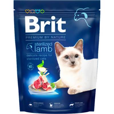 Brit Premium by Nature Granule pre sterilizované mačky s jahňacím mäsom