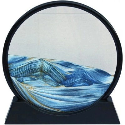 SEA Club Pískový obrázek, plast/sklo/písek, naplněný vodou, 26x27x4,5cm 5959