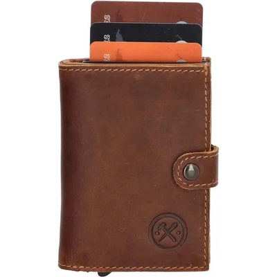 Kožená peňaženka s RFID ochranou Protect hnědá