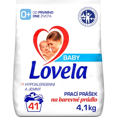 Lovela Hypoalergénny prací prášok pre bábätká 0+ na farebnú bielizeň 4,1 kg