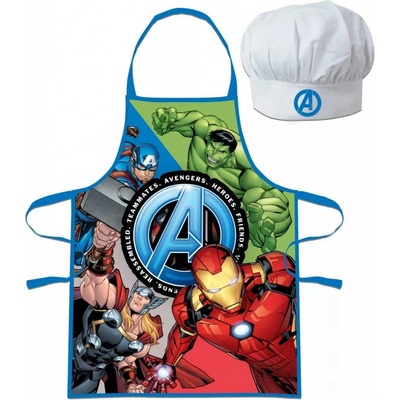 Euroswan zástěra s kuchařskou čepicí Avengers MARVEL